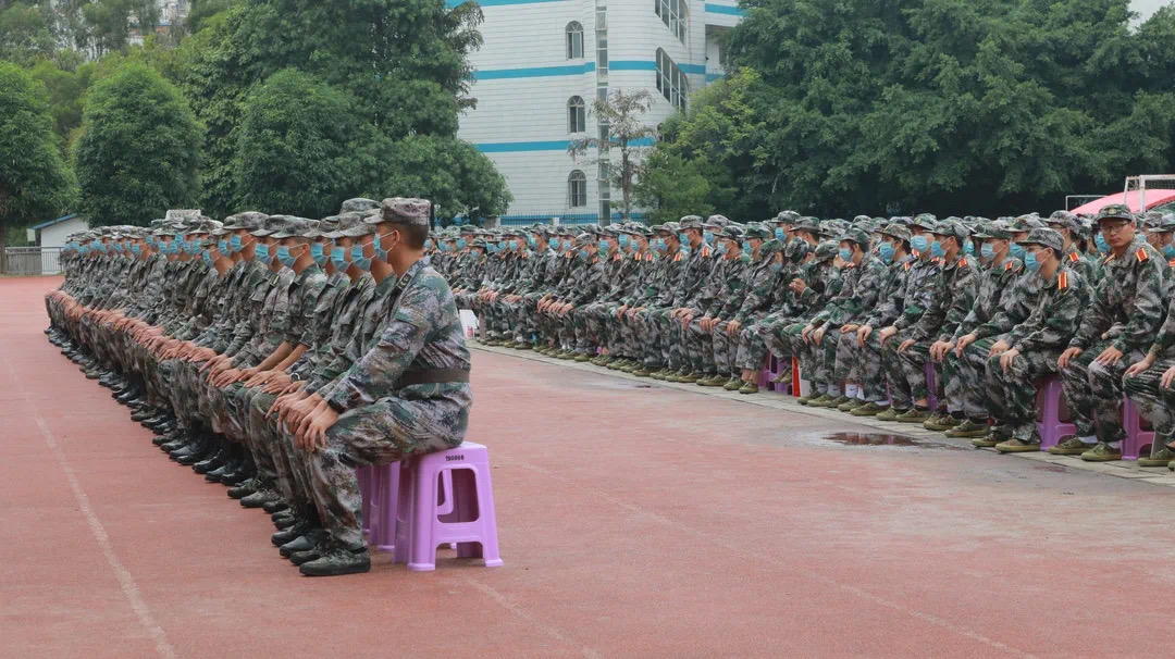 军训动员会现场